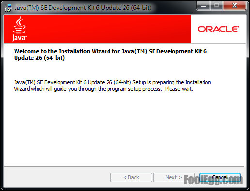 程式正在準備安裝 JDK ，請稍等一會兒