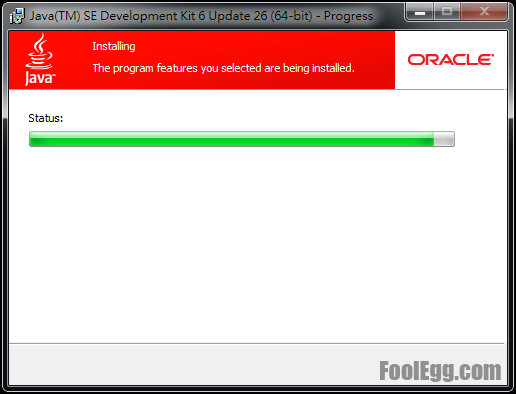 JDK 正在安裝中