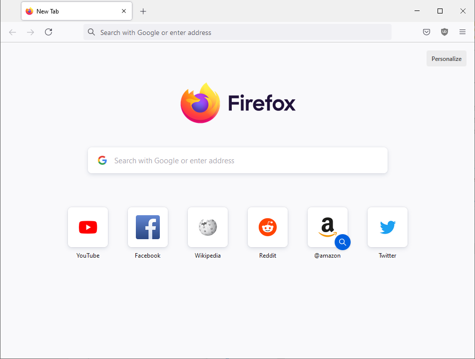 Firefox Proton UI